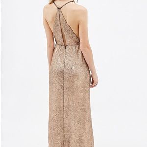 NWT Rose Gold Metallic Dress